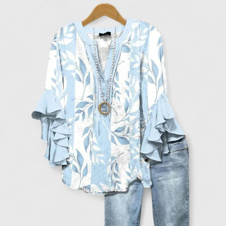Blusa para mujer con estampado floral