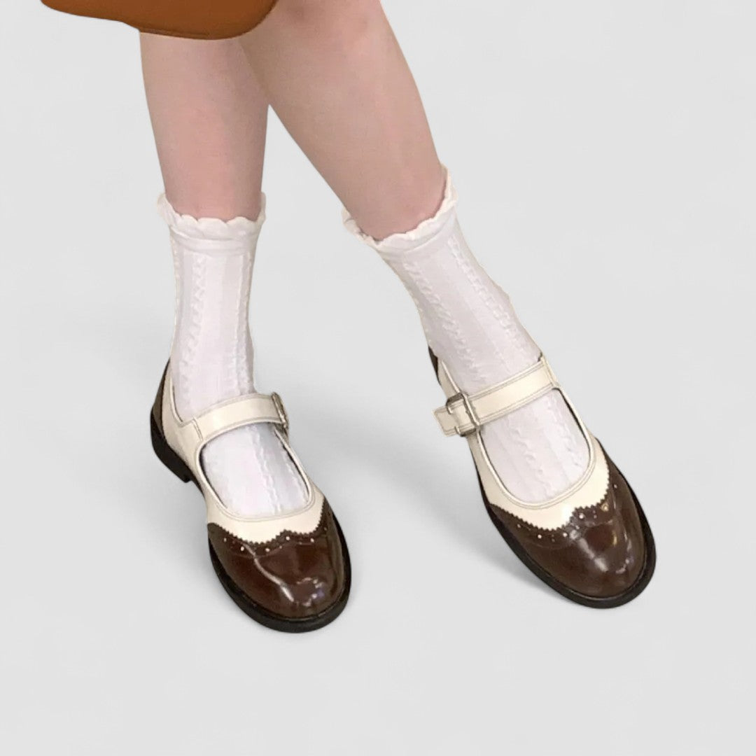 Chaussures Mary Jane pour femmes en cuir