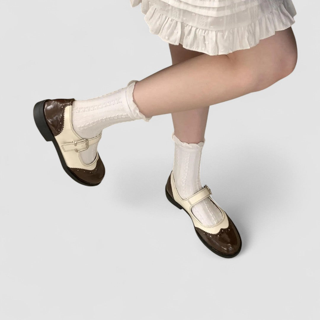 Chaussures Mary Jane pour femmes en cuir