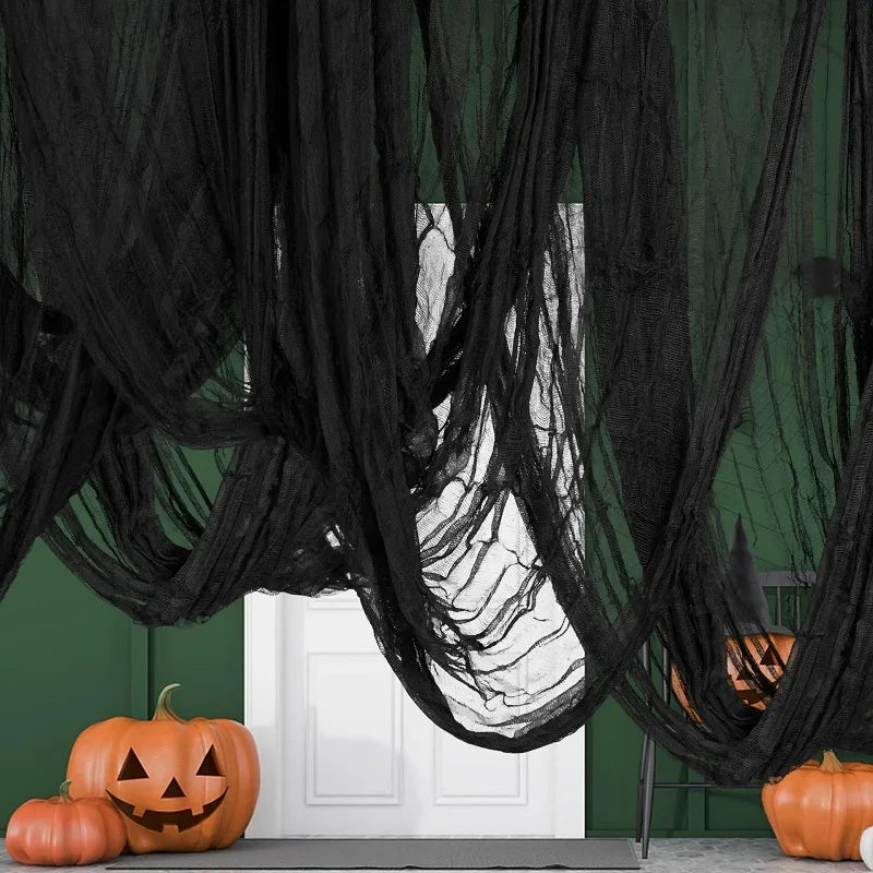 Spooky Gauze Spiderweb Decoration Halloween Haunted House