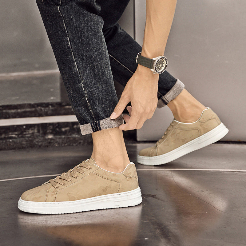 Zapatillas de cuero, cuero genuino de primera calidad, versátiles para el día a día