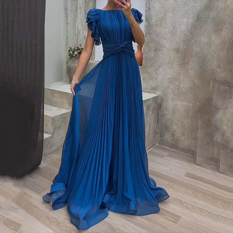 Women's Maxi Dress pleated skirt