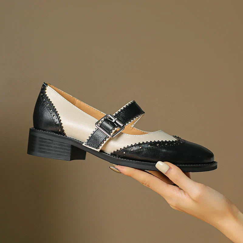 Mary Jane da donna in pelle