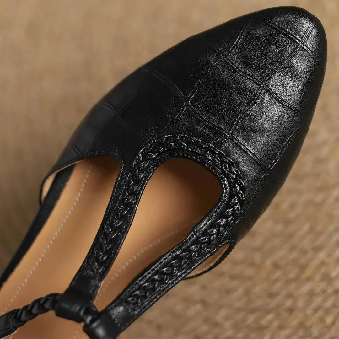 Mary Jane da donna in pelle