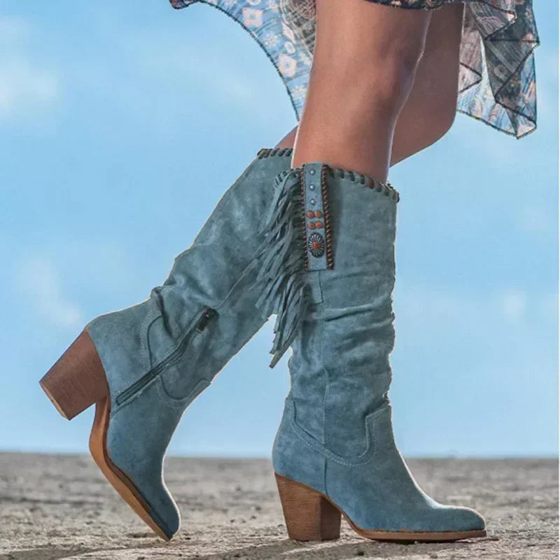 Abito da donna in camoscio