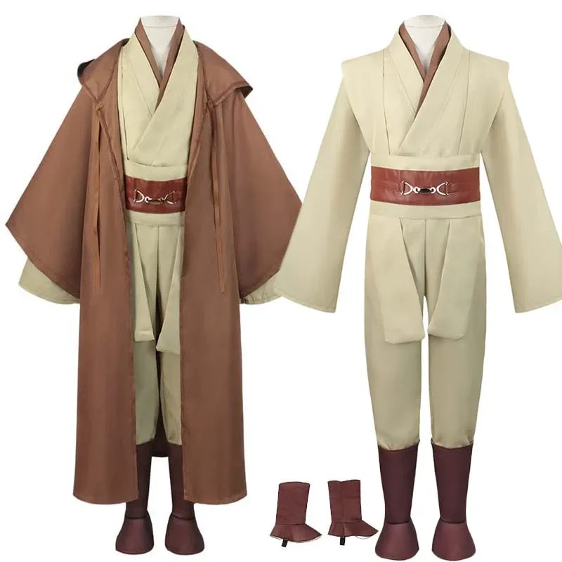 Knight Monk Hooded Robe Costume Men's Halloween Cosplay