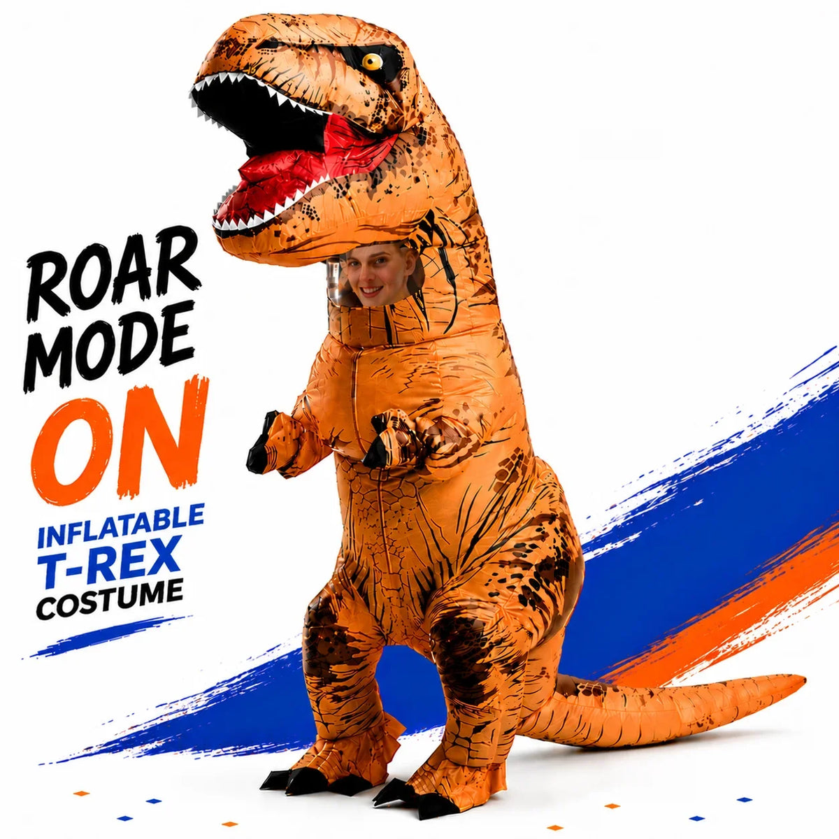 Inflatable Dinosaur Costume Unisex Halloween Cosplay Festival
