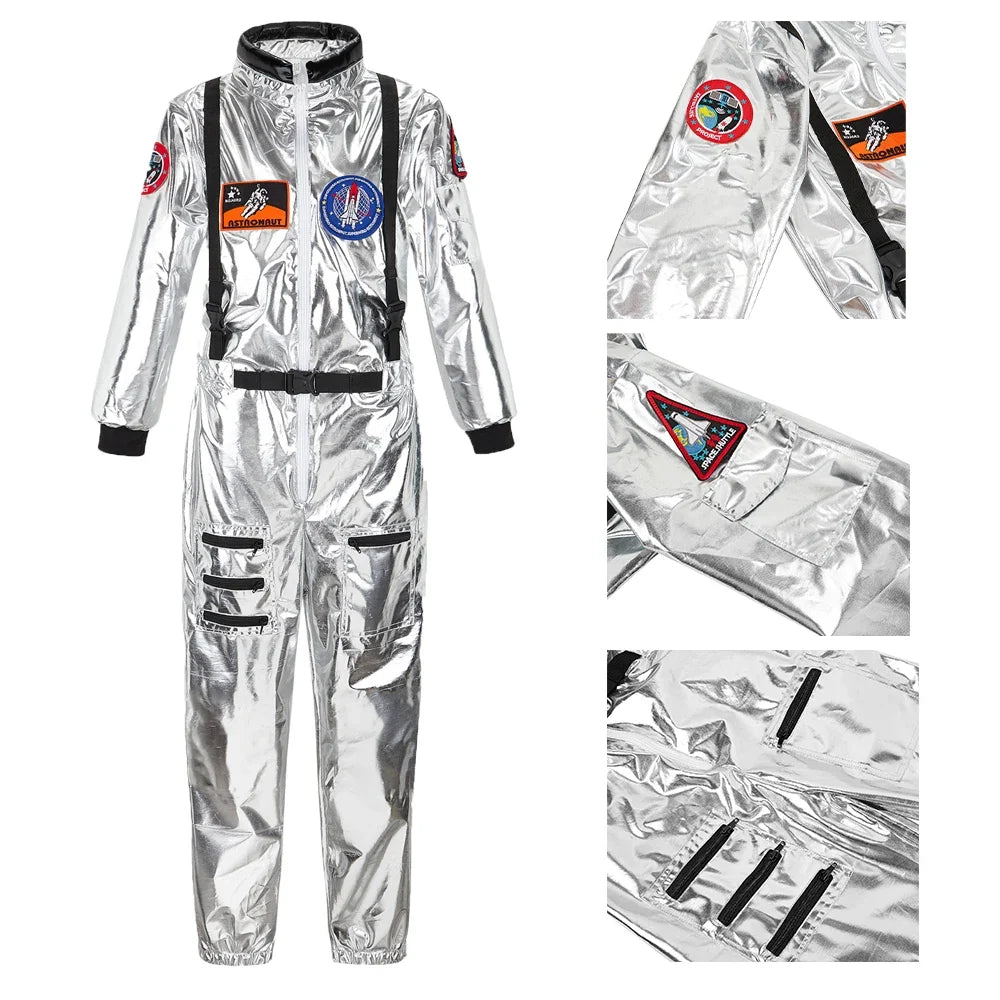 Astronaut Couple Costume Jumpsuit Unisex Halloween Cosplay