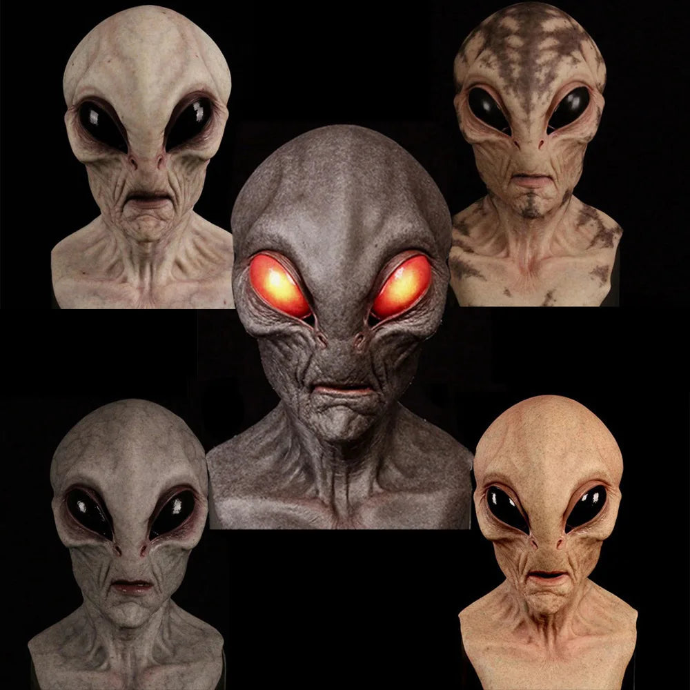 Realistic Alien Mask Unisex Halloween Cosplay Costume Party
