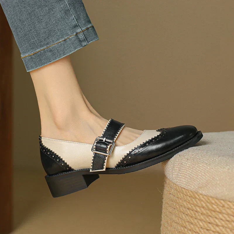 Chaussures Mary Jane pour femmes en cuir