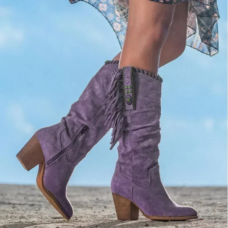 Abito da donna in camoscio