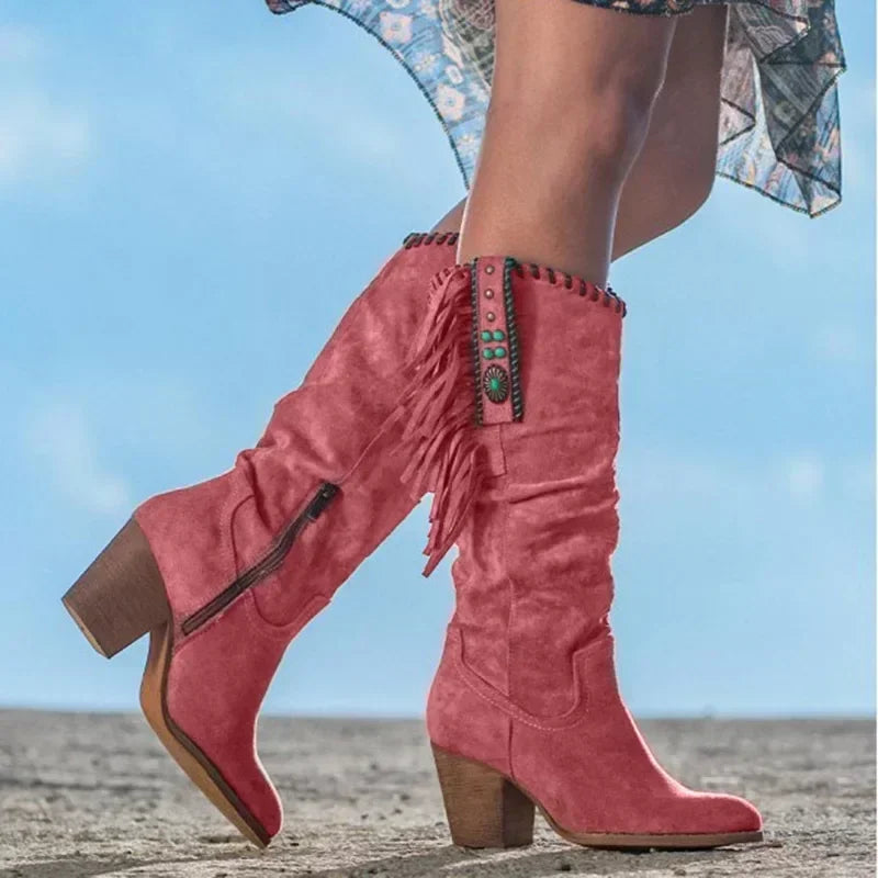 Abito da donna in camoscio