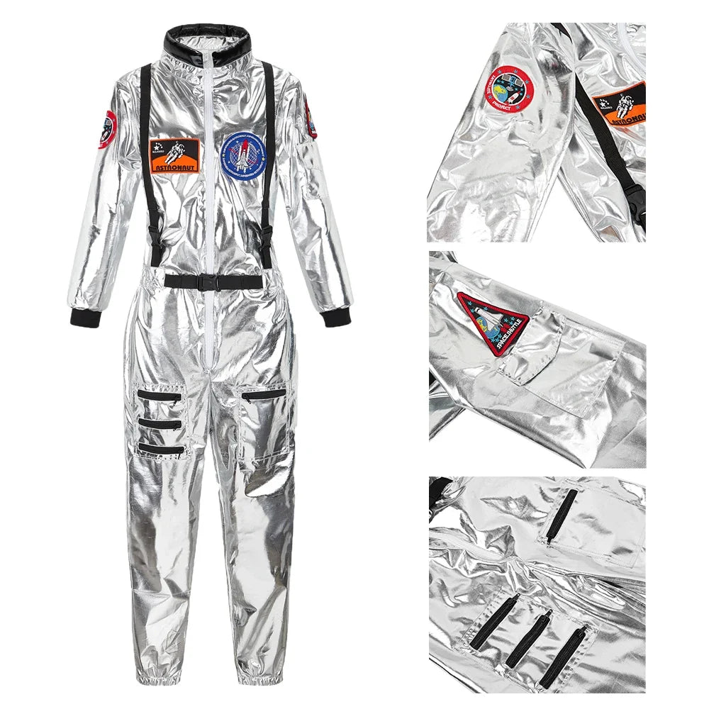 Astronaut Couple Costume Jumpsuit Unisex Halloween Cosplay