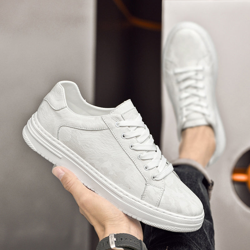 Zapatillas de cuero, cuero genuino de primera calidad, versátiles para el día a día