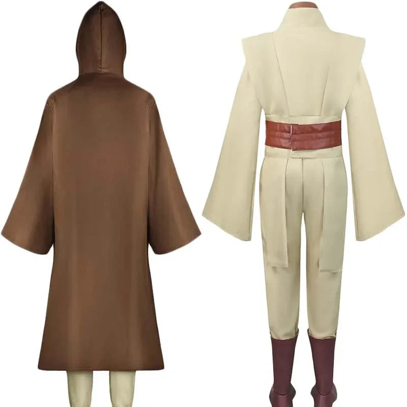 Knight Monk Hooded Robe Costume Men's Halloween Cosplay