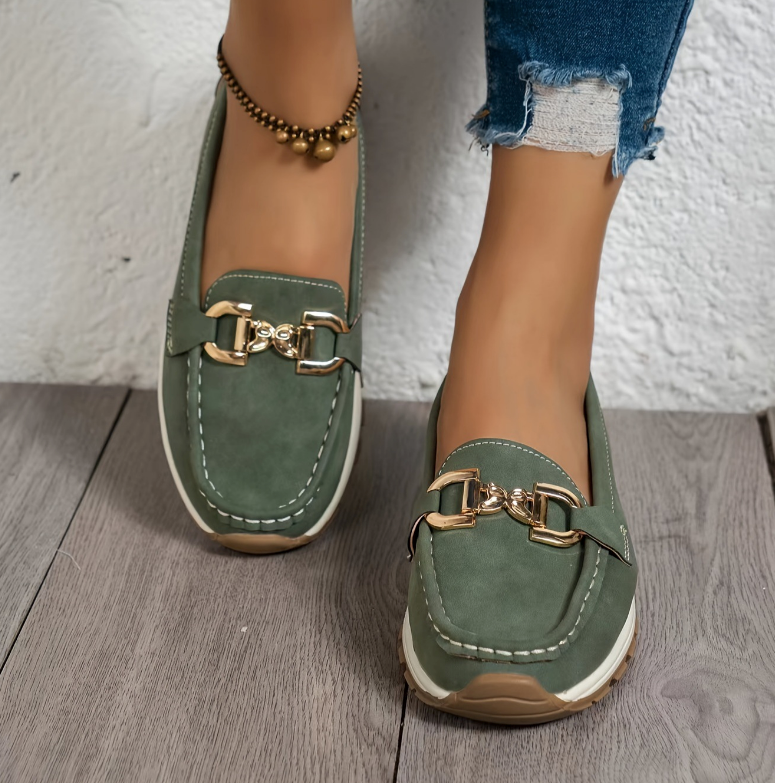 Mocassins en cuir pour femme