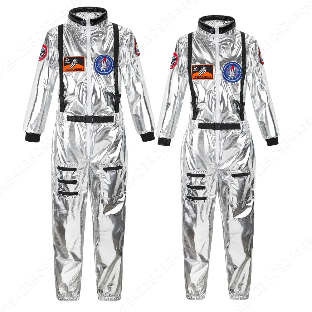 Astronaut Couple Costume Jumpsuit Unisex Halloween Cosplay