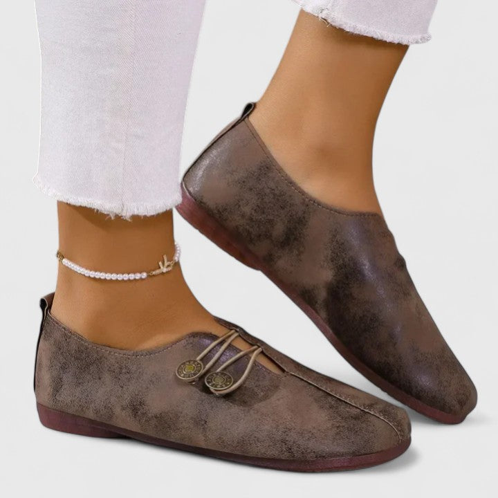 Mocasines para mujer con soporte ortopédico