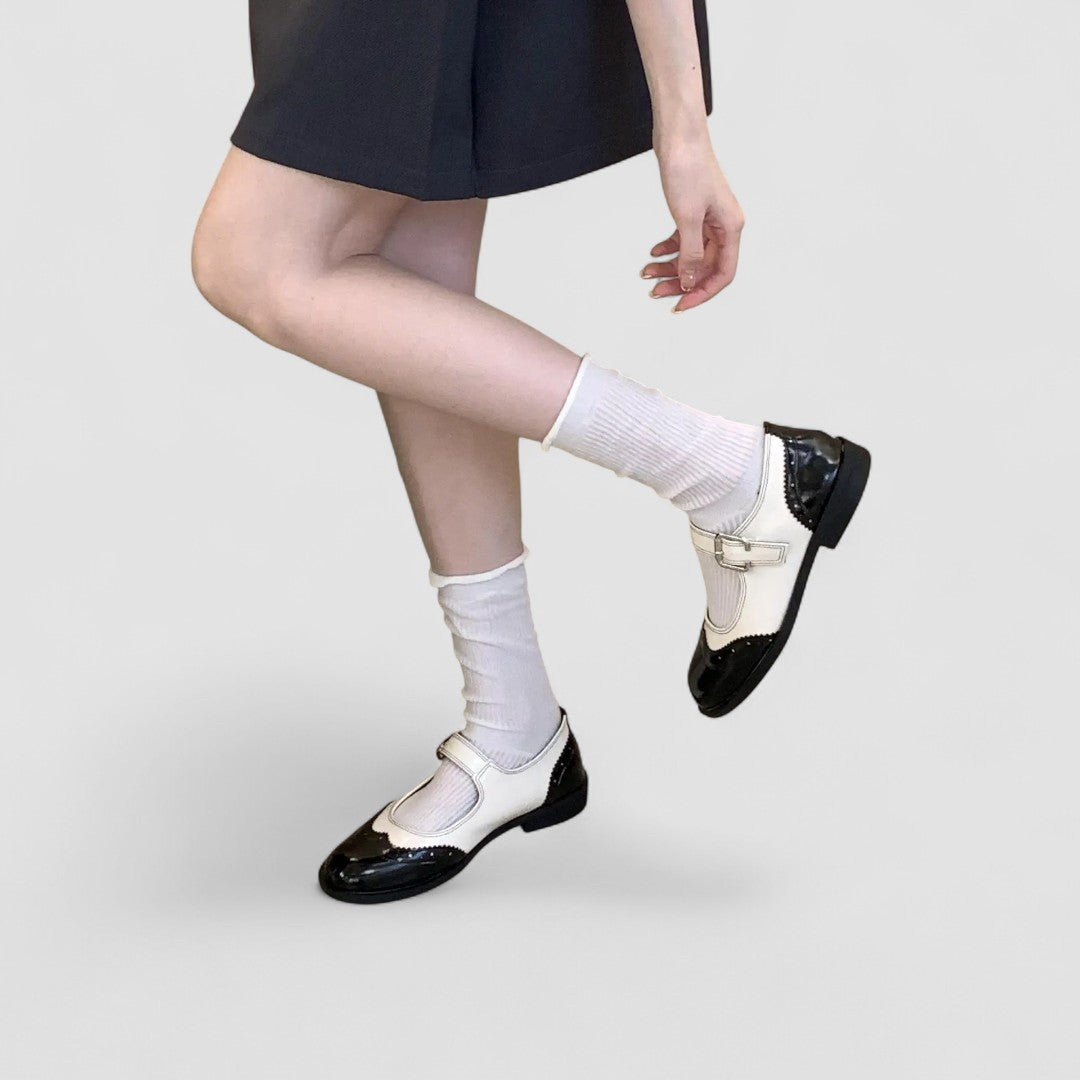 Chaussures Mary Jane pour femmes en cuir