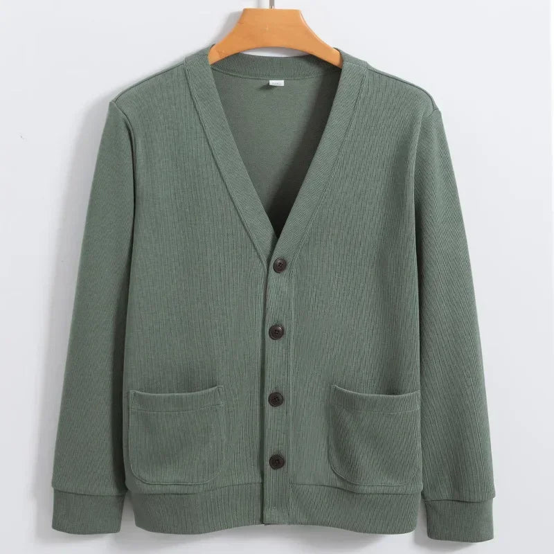 Women's V-Neck Cardigan Versatile Button Front