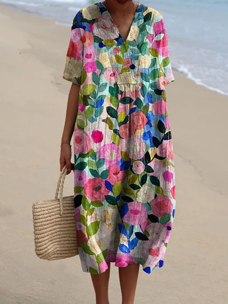 Robe femme à imprimé floral