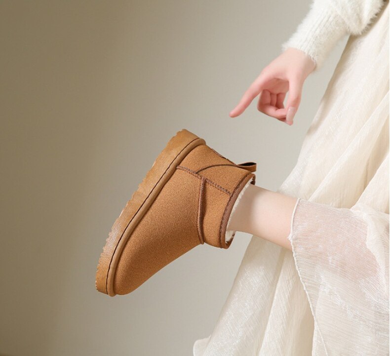 Botas para mujer con forro cálido y suela estable