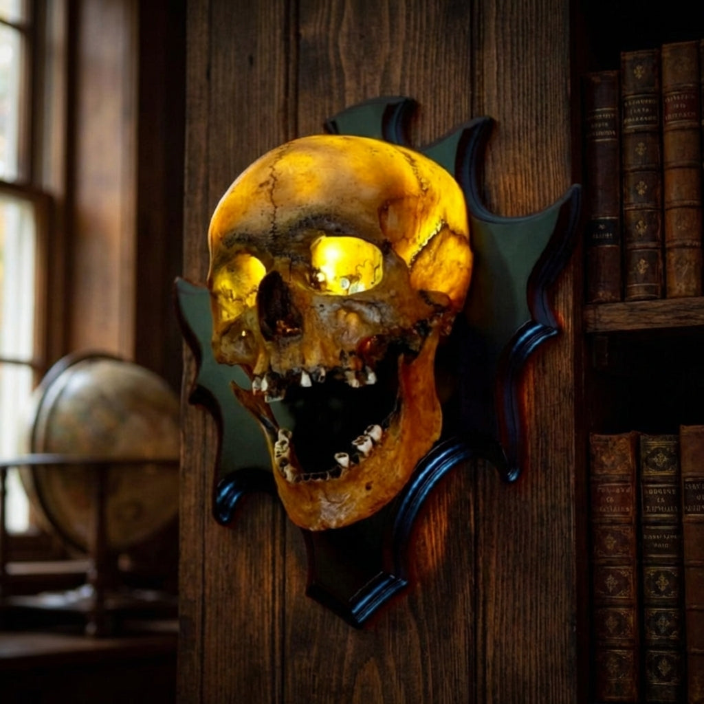 LED Skull Wall Lamp with Melody Halloween Decor