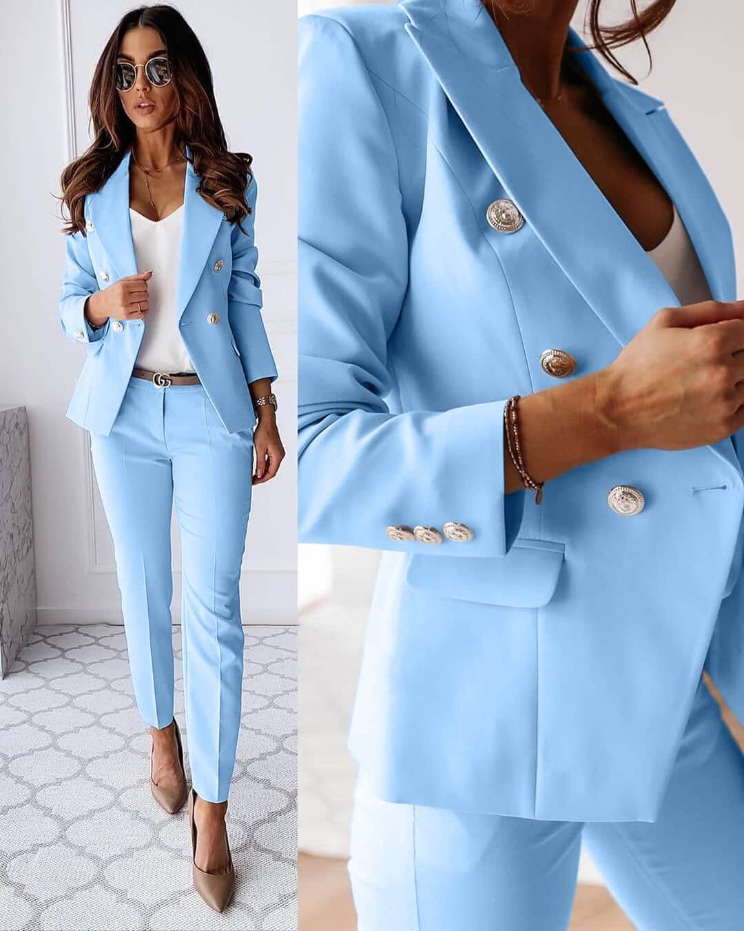 Women's Blazer Set Tailored Fit Coordinated Pieces