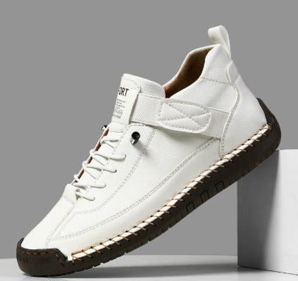 Zapatillas de cuero para mujer con soporte ortopédico
