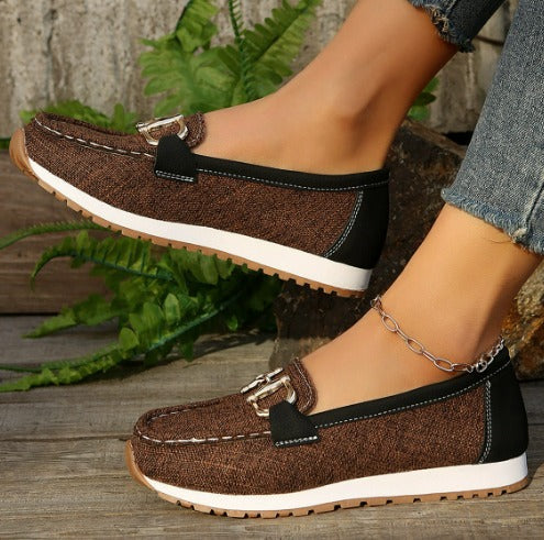 Mocasines de cuero para mujer