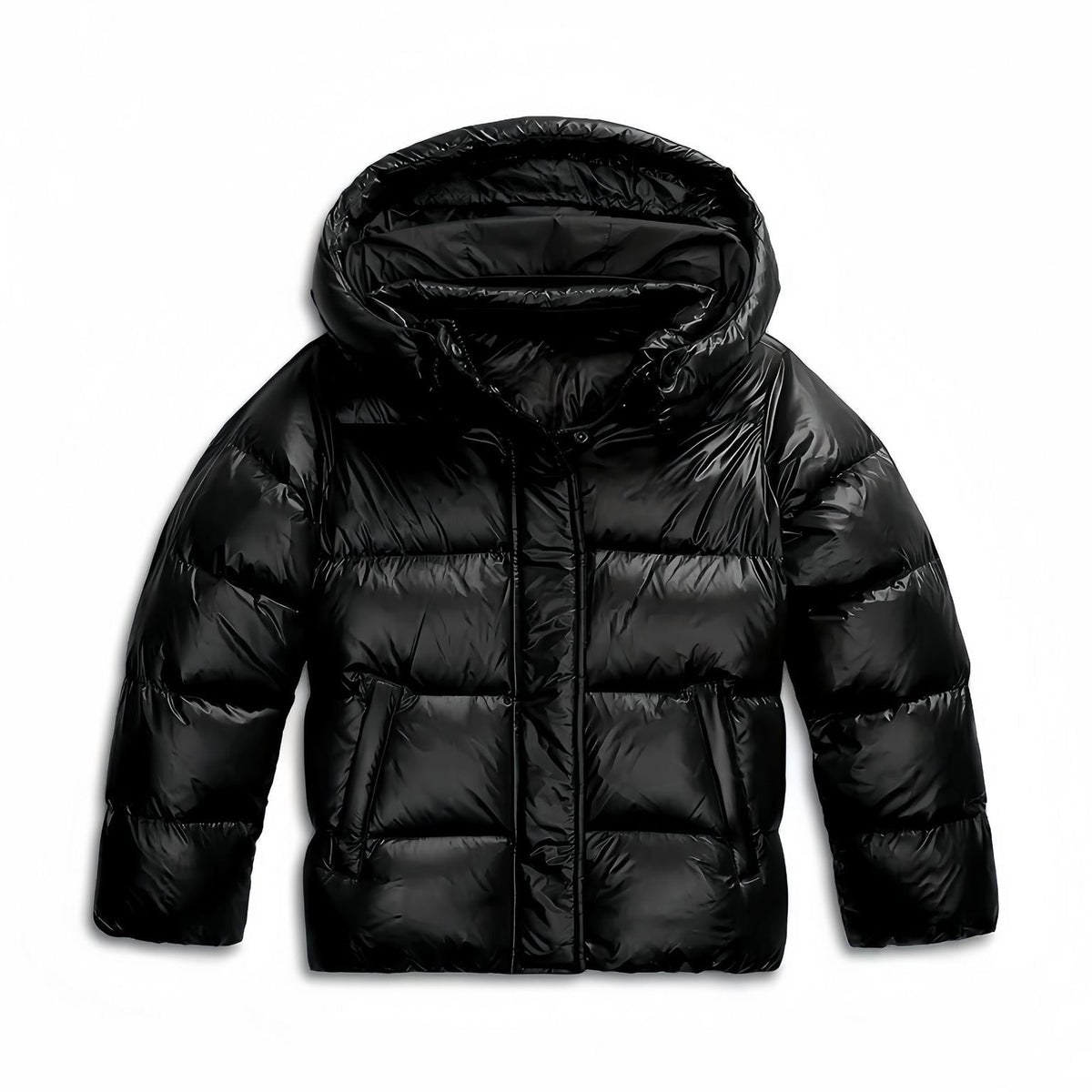 Women's Windproof Winter Jacket with Fixed Hood