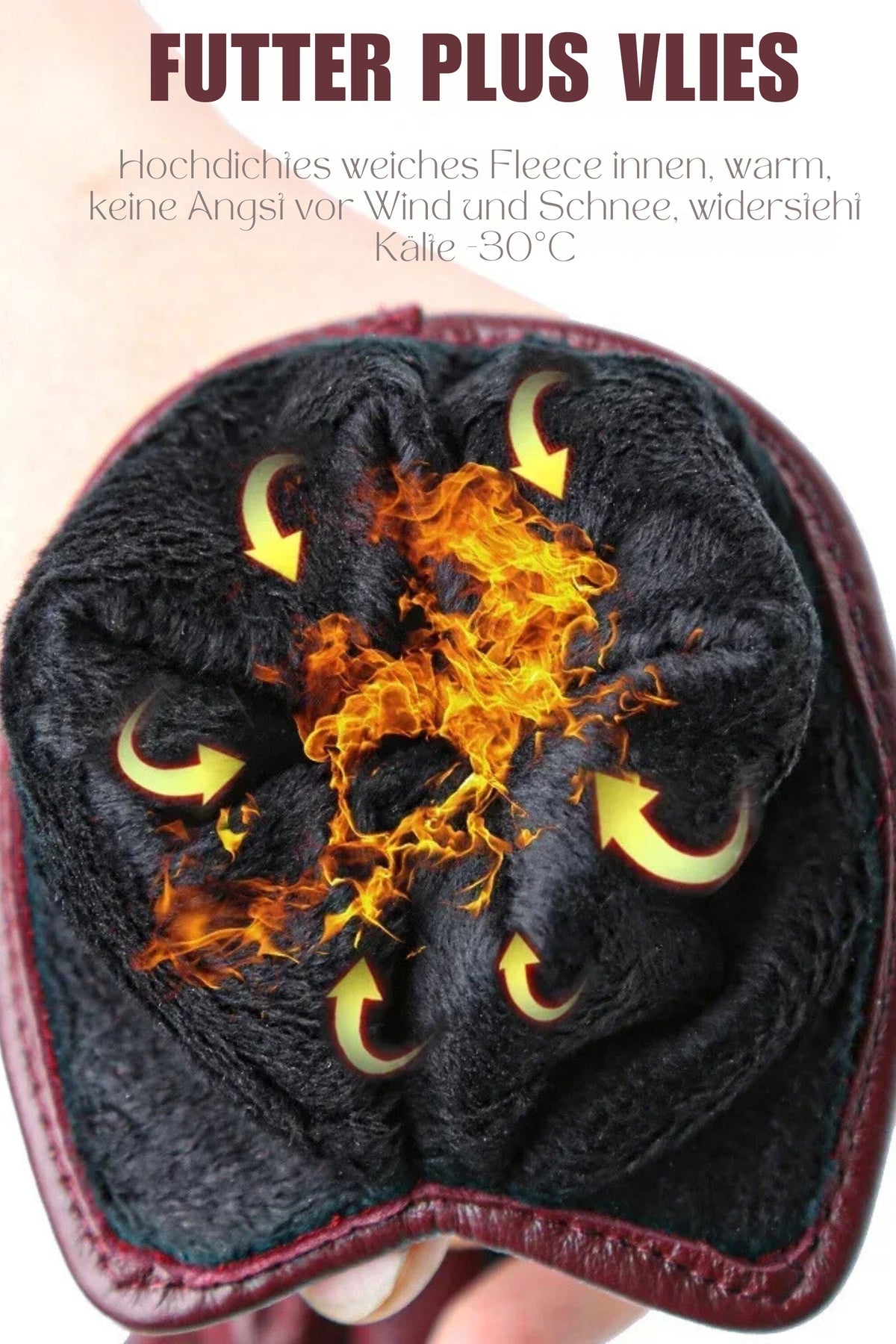 Women's Warm Leather Winter Gloves