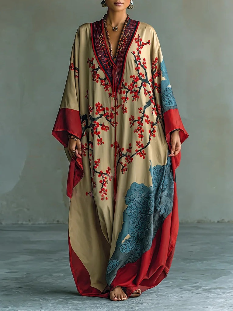 Robe longue femme avec poches latérales