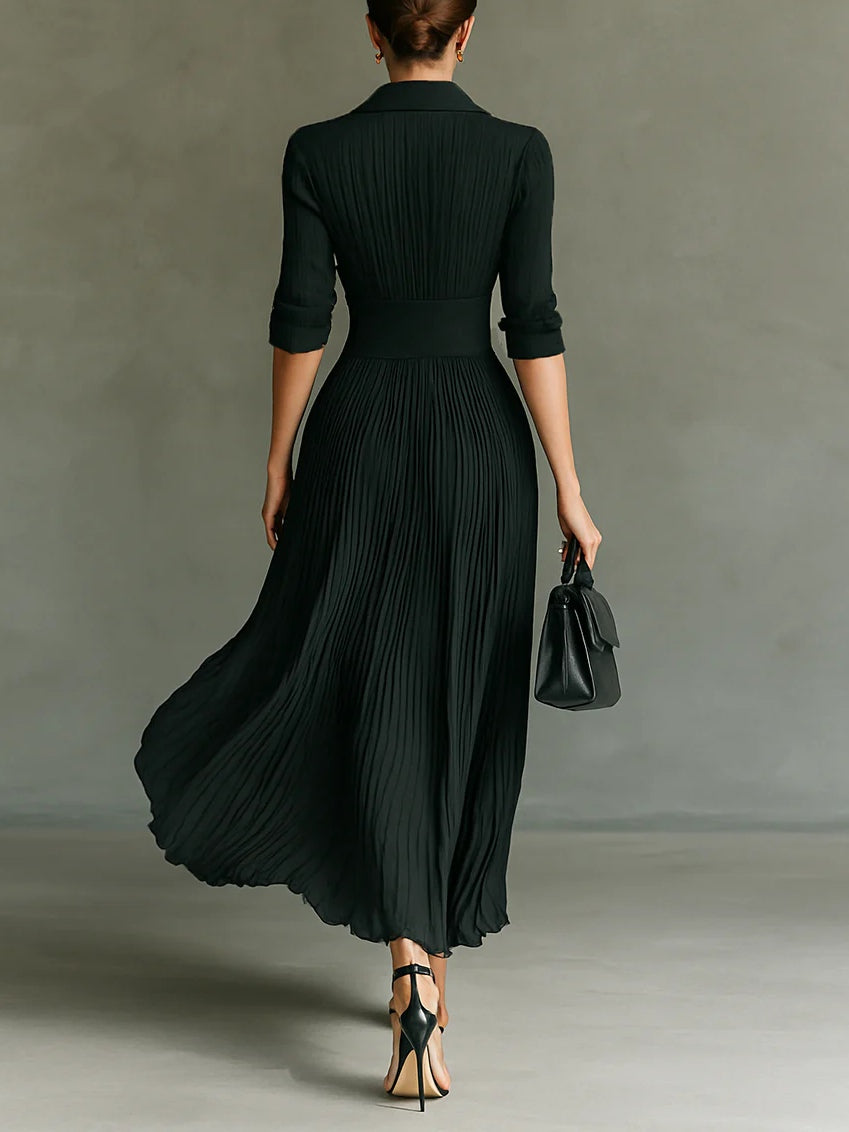 Women's Midi Dress pleated skirt
