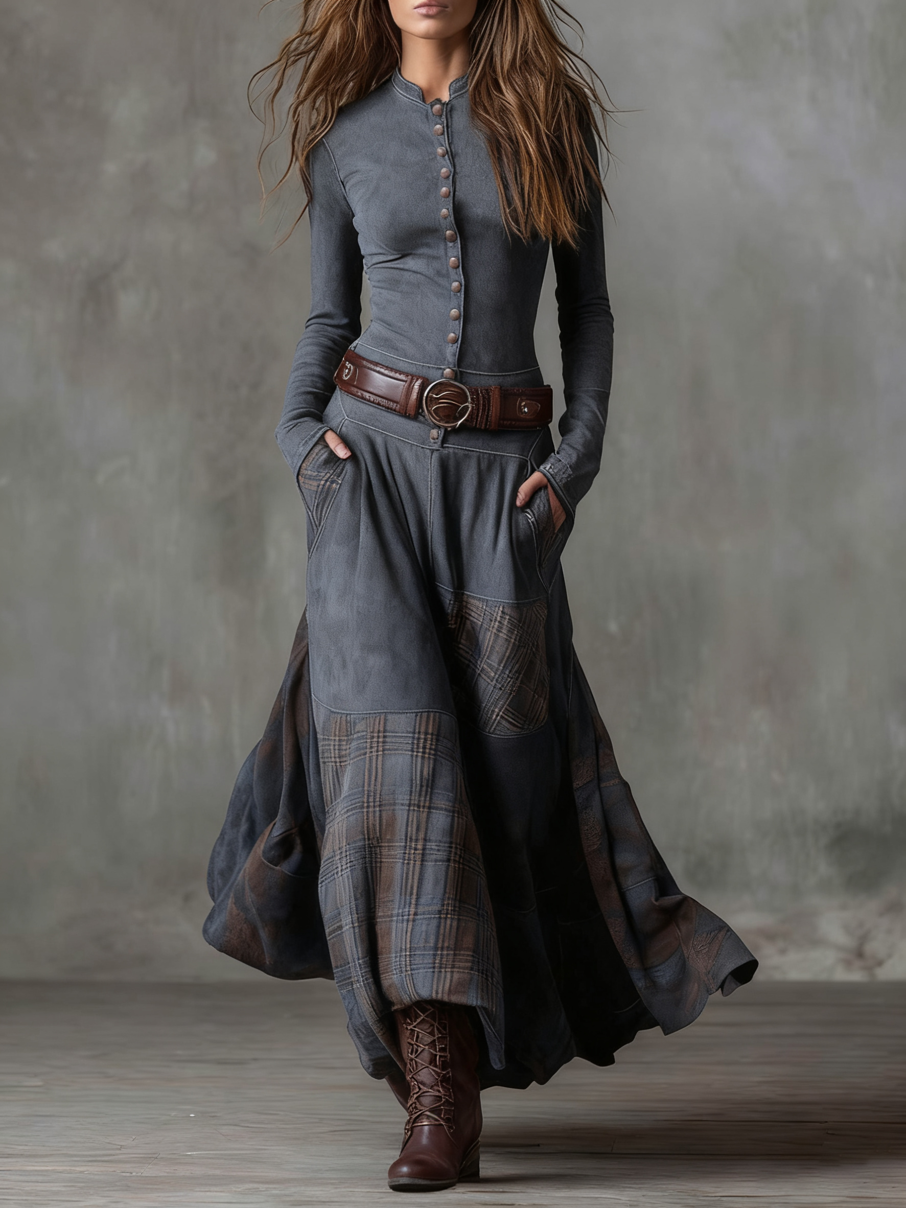 Women's Maxi Dress side pockets