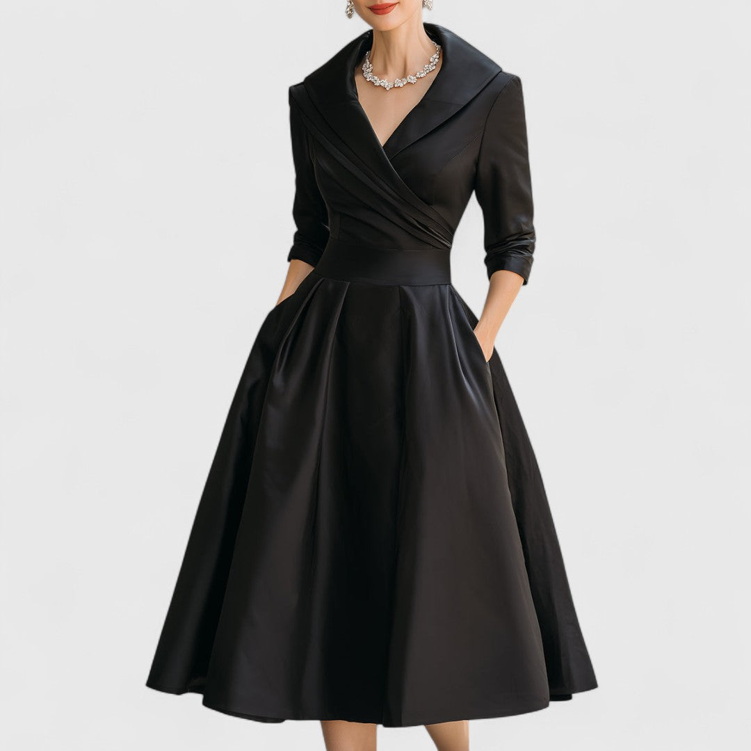 Women's Midi Dress V-neck