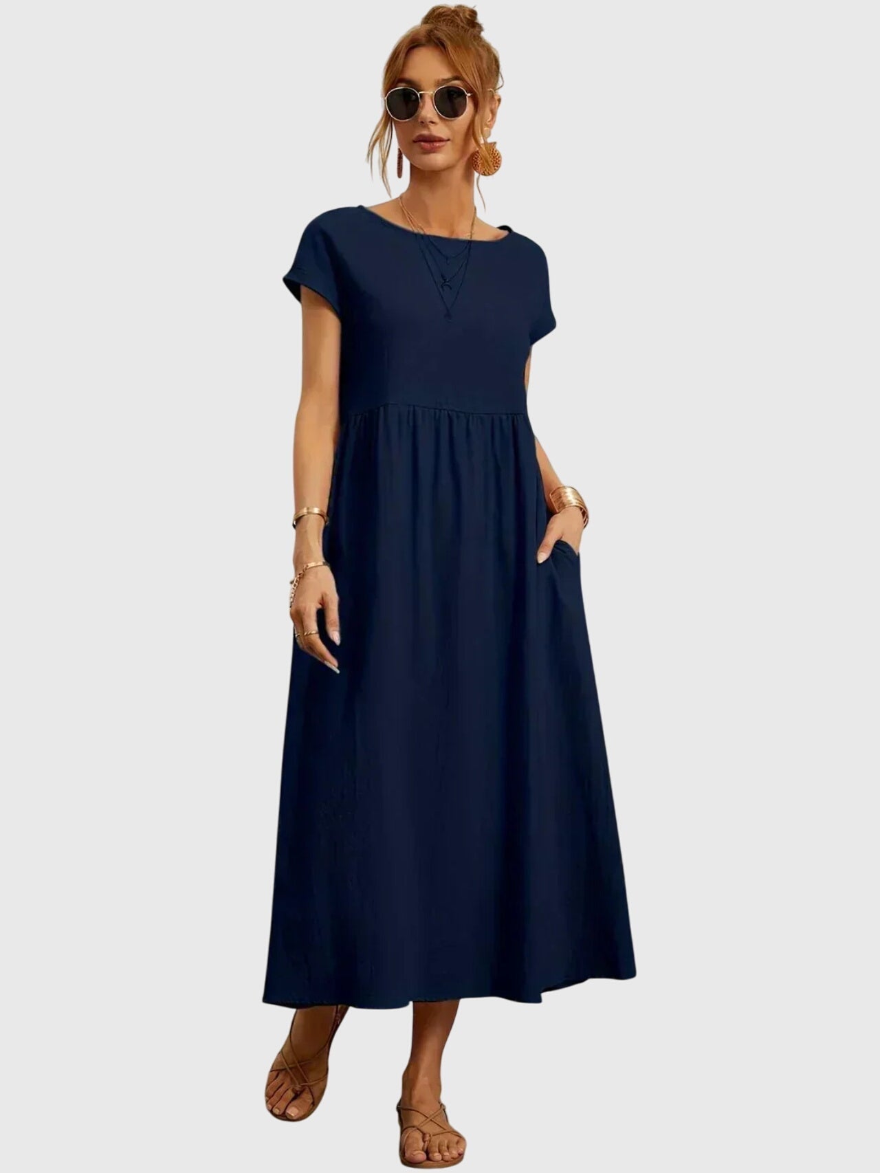 Women's Midi Dress side pockets