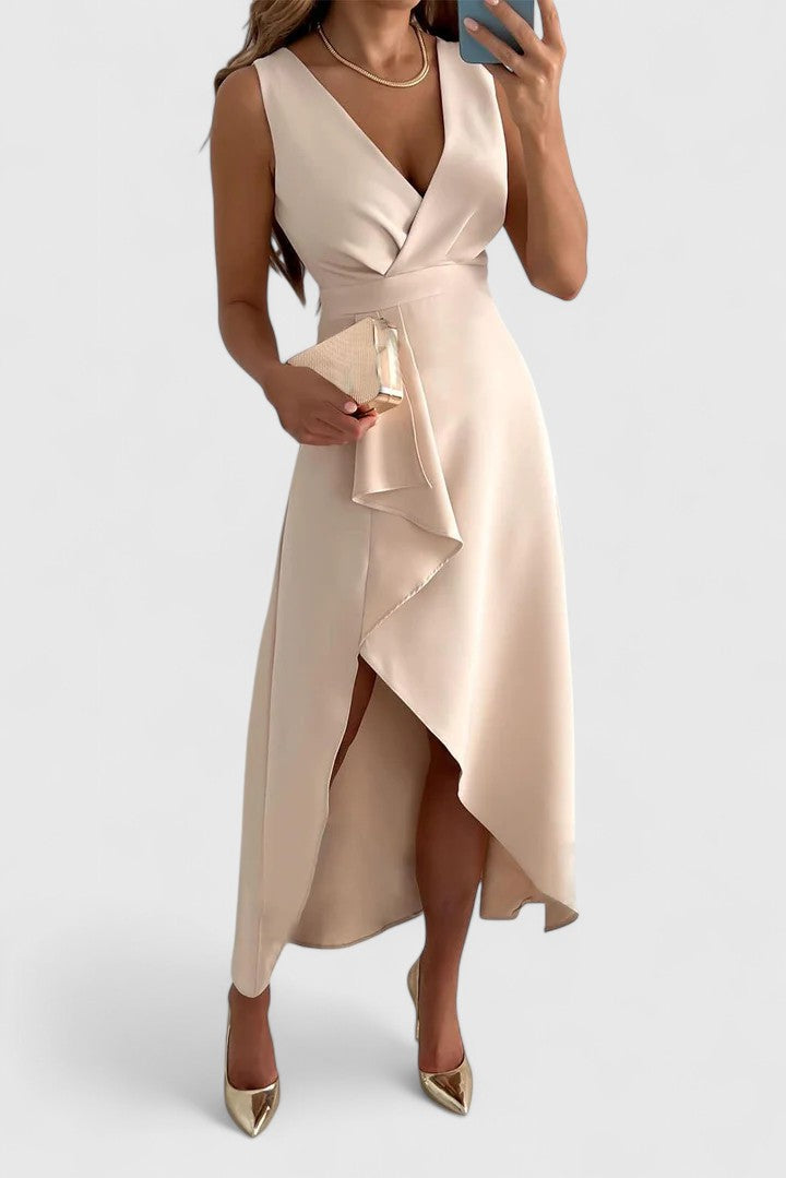 Women's Wedding Guest Dress V-neck