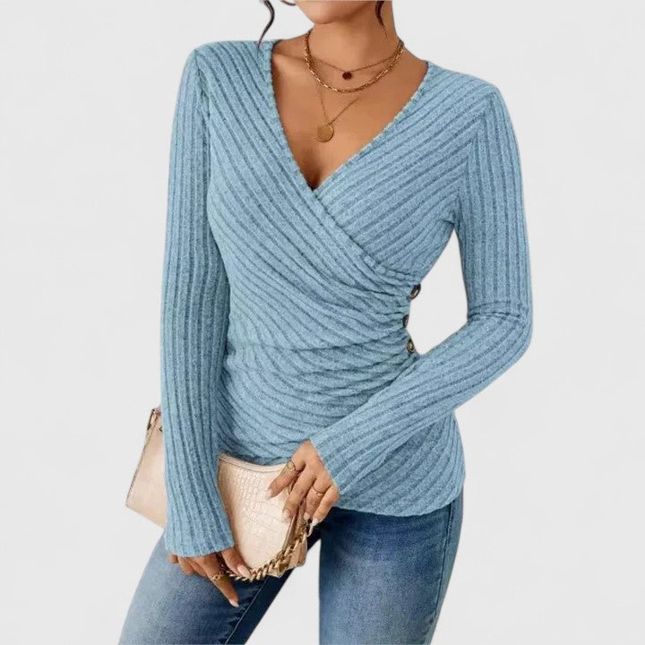 Vestido para mujer con escote en V