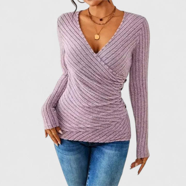 Vestido para mujer con escote en V