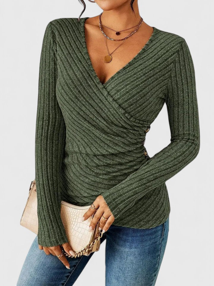 Robe femme col en V