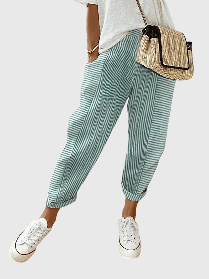 Women's Wide-Leg Pants side pockets
