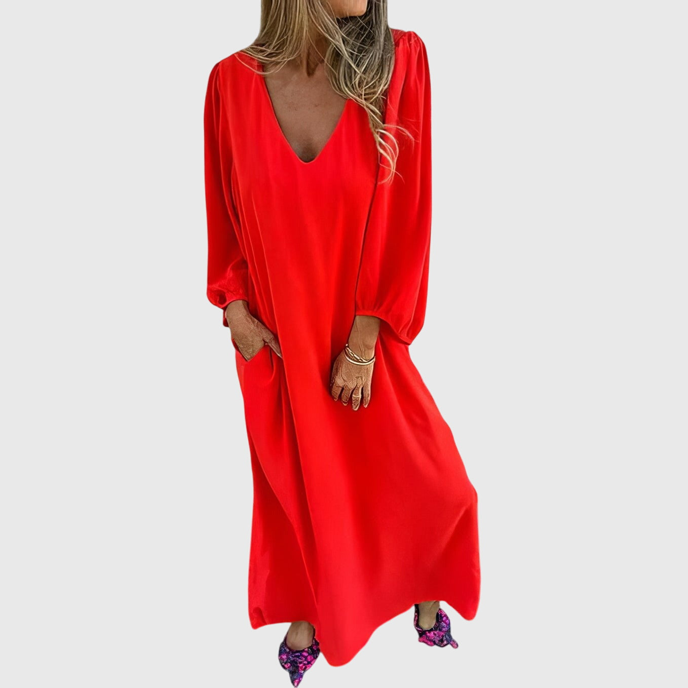 Women's Midi Dress side pockets