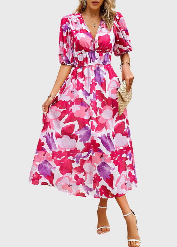 Women's Midi Dress floral print
