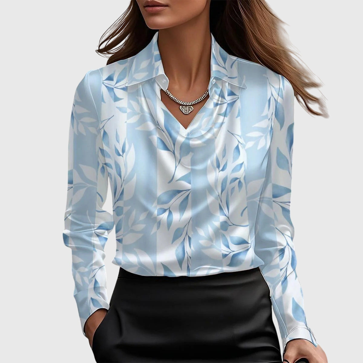 Women's Blouse pleated skirt