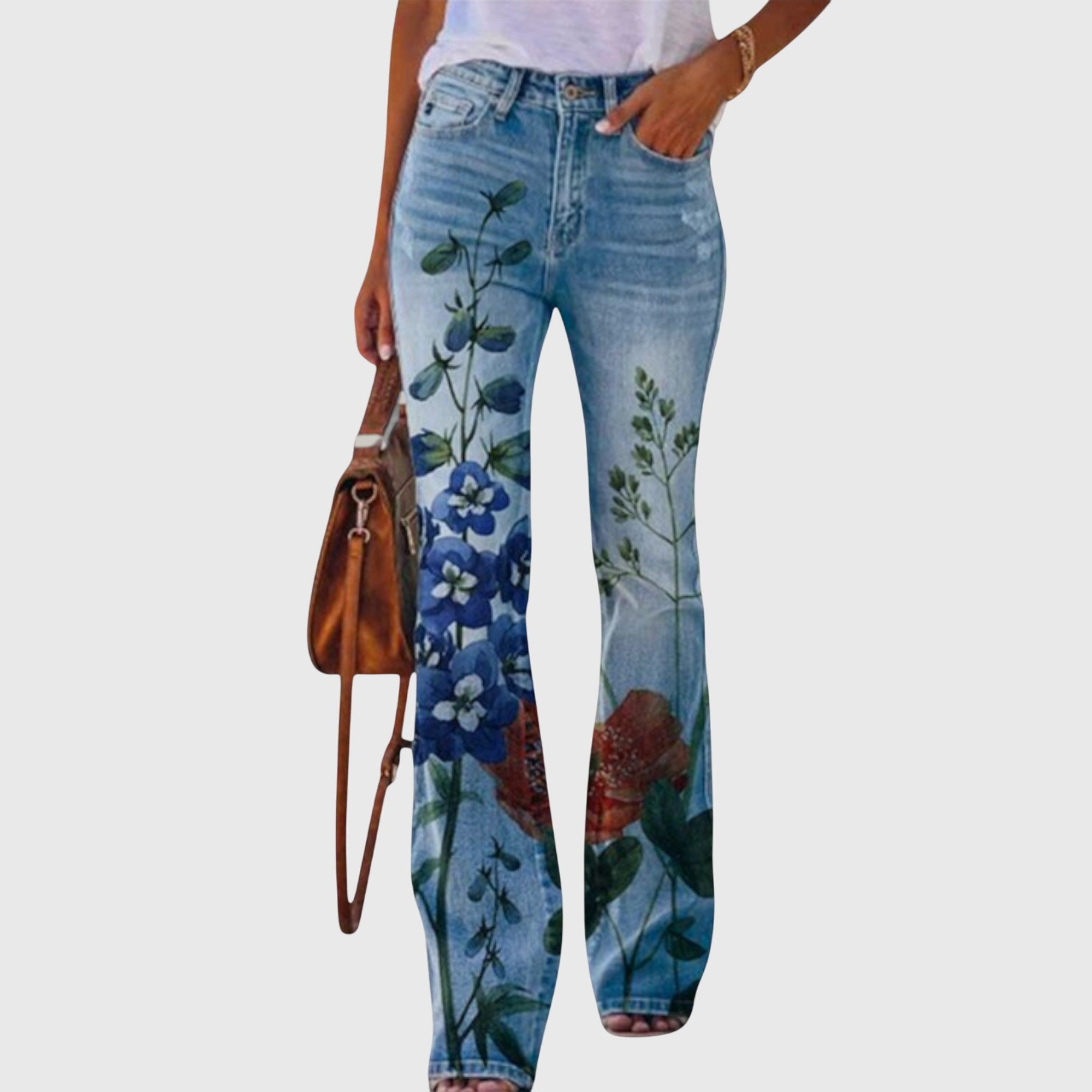 Women's Wide-Leg Pants floral print
