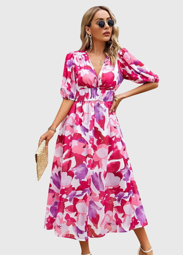 Women's Midi Dress floral print