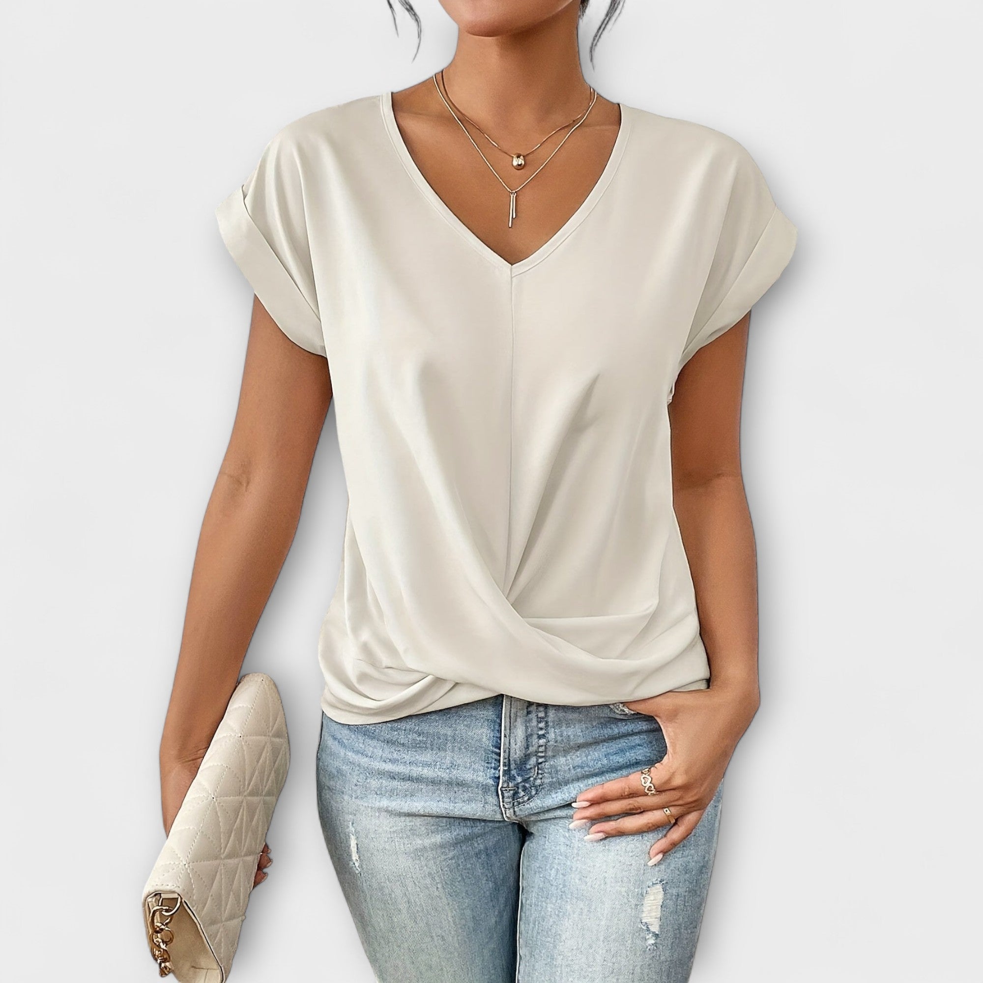 Vestito da donna con scollo a V