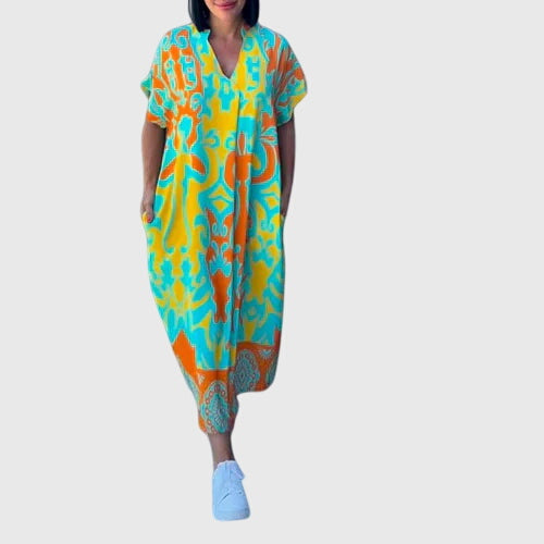 Women's Midi Dress wrap front