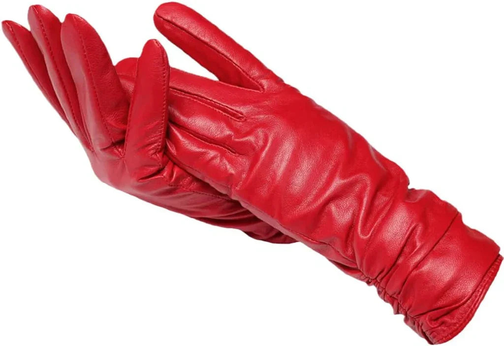 Guanti classici in pelle da donna